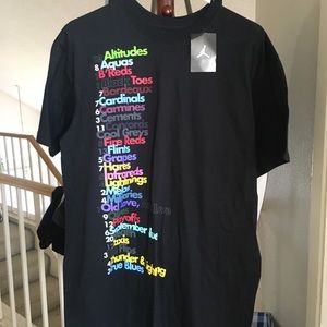 Jordan black tee shirt